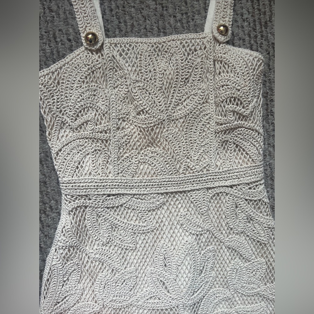 Maje Officiel Macrame dress size 36 . new with tags